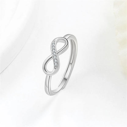 Conjunto Prata 925 Laço Móbio – Colar, Pulseira e Brincos com Cristais Zircônia