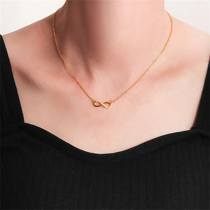 Conjunto Prata 925 Laço Móbio – Colar, Pulseira e Brincos com Cristais Zircônia