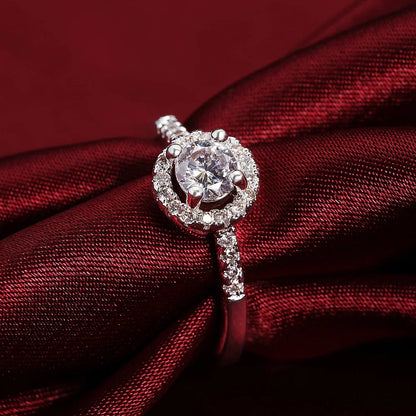 Conjunto Prata 925 Luxo Cristal — Colar, Anel e Brincos Femininos